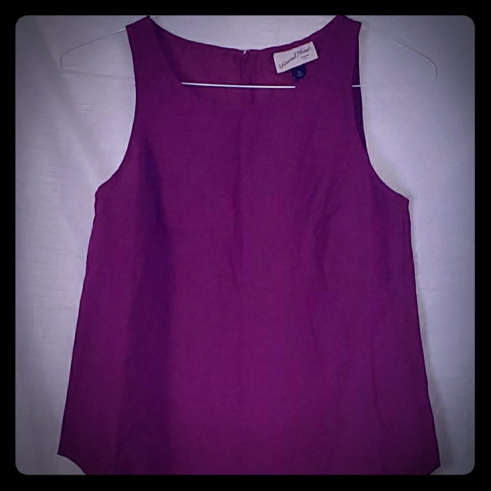 Burgundy flowy blouse